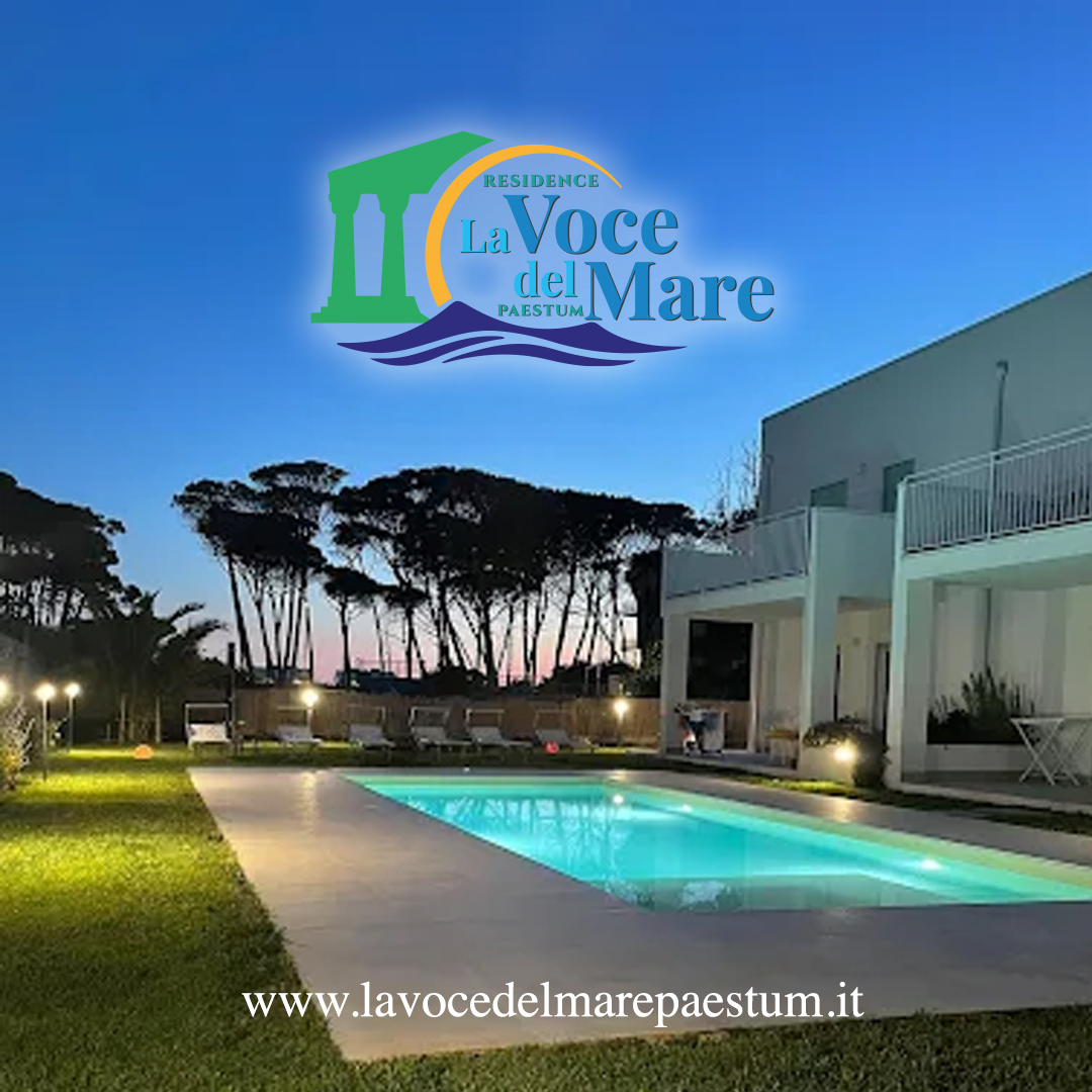 residence paestum piscina tramonto